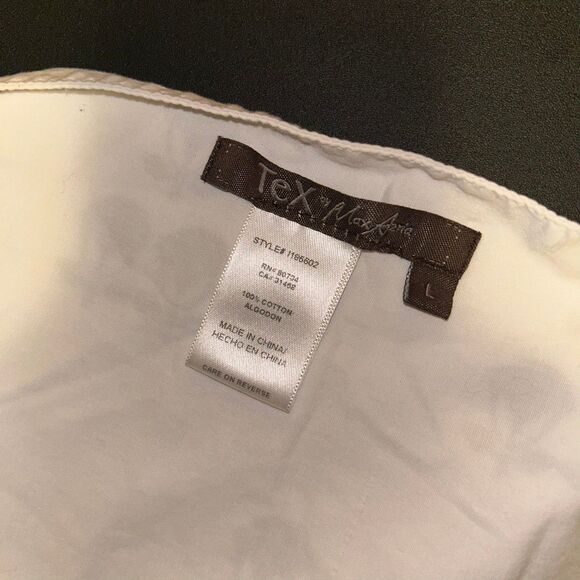 Tex for Max Azria White Sundress with Blue Tulip Print Sz. L - Picture 6 of 6